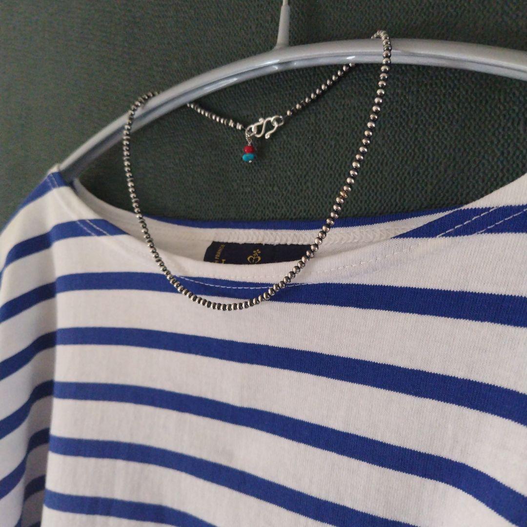 オーダー品 3ミリナバホパール+14金ビーズひとつのパターンネックレス