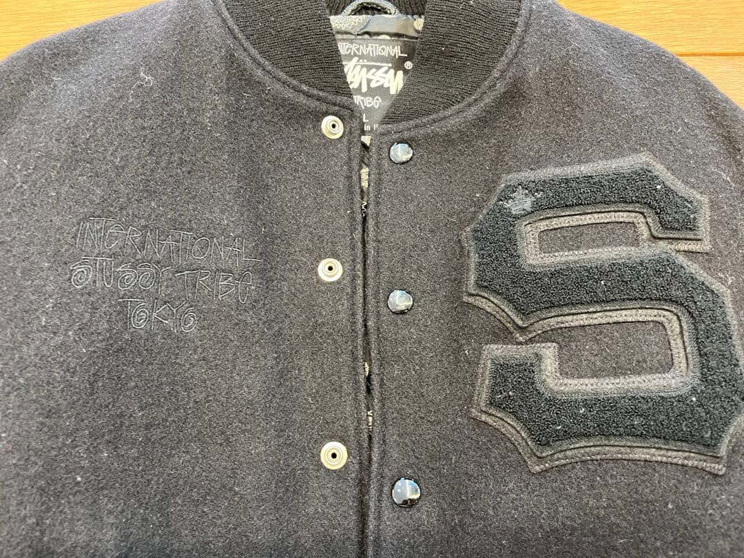 Stussy スタジャン 黒