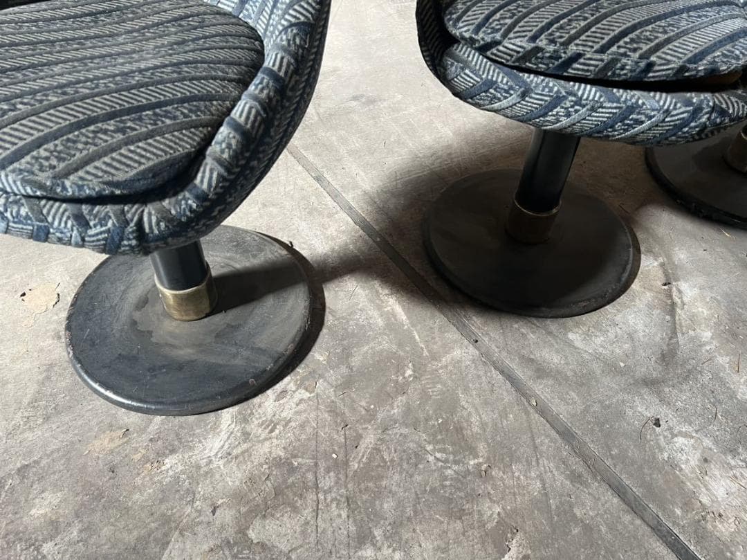 中古品 カウンターチェア 5台セット 回転式 業務用 店舗家具 群馬 低め