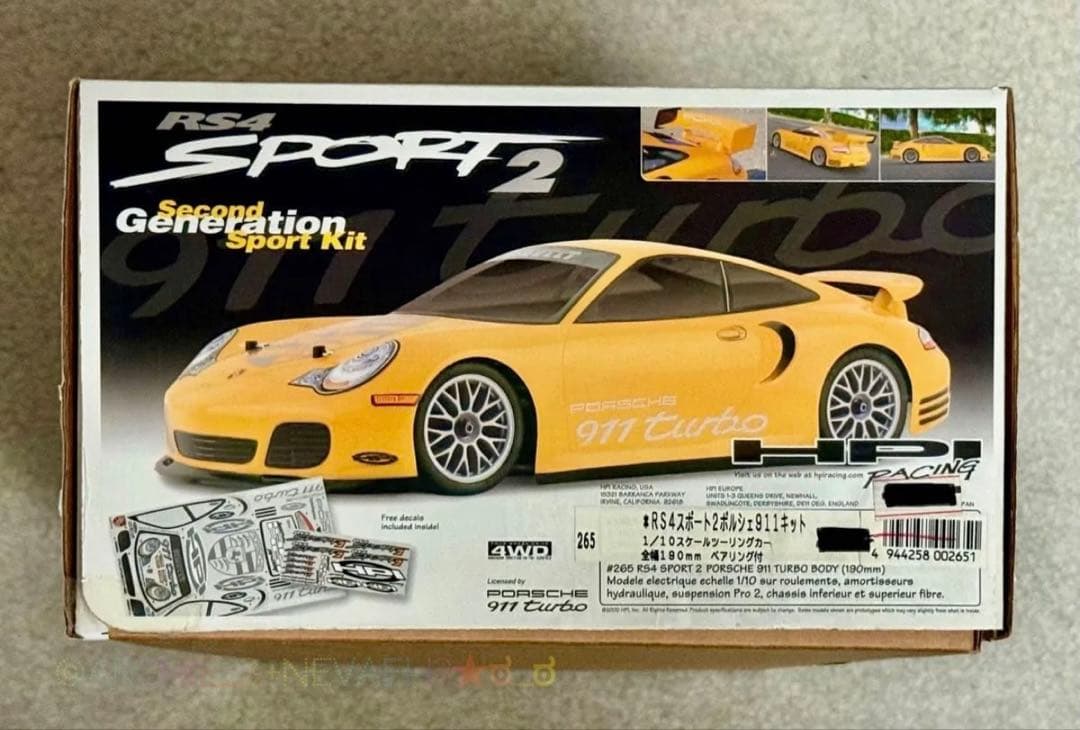 HPI★RS4 Sport2 ポルシェ911 キット 1/10スケール