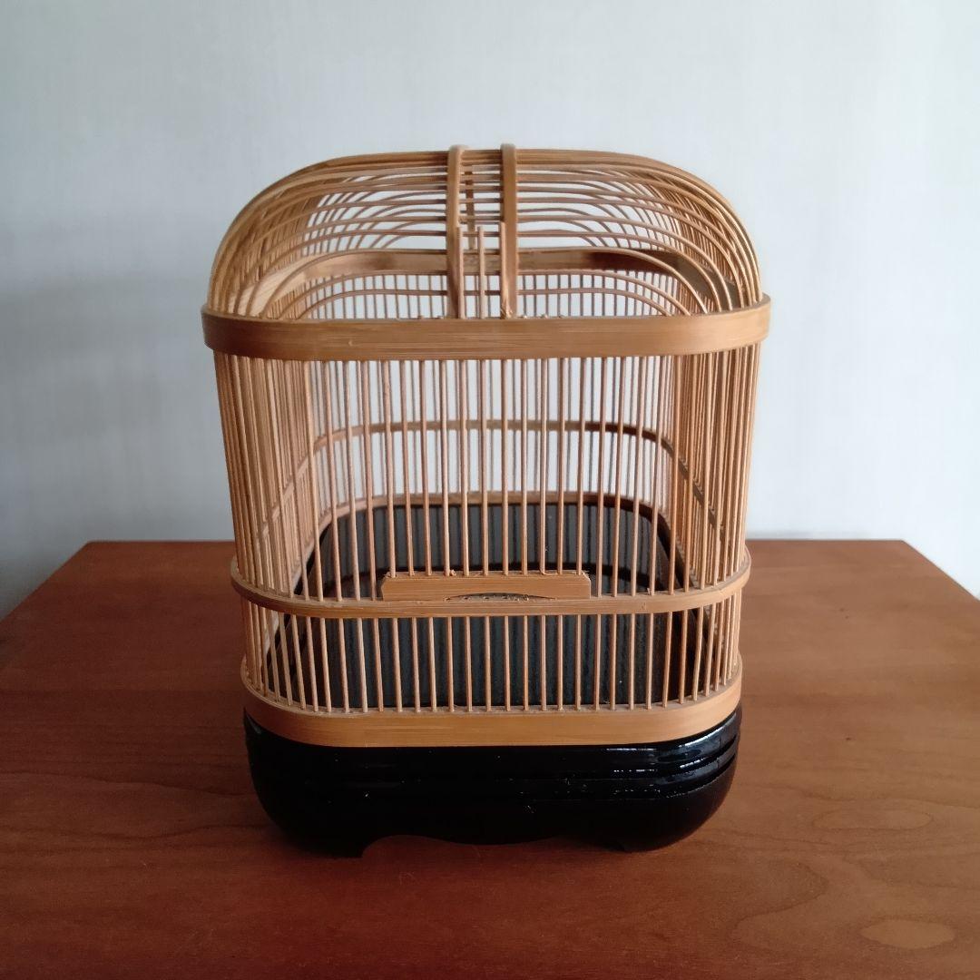 駿河竹千筋細工　竹製　虫かご　伝統工芸品　未使用