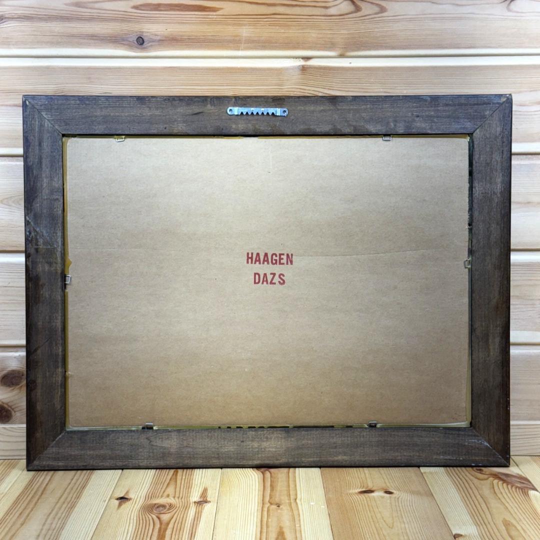 Haagen-Dazs ハーゲンダッツ パブミラー ビンテージ 鏡 販売促進品