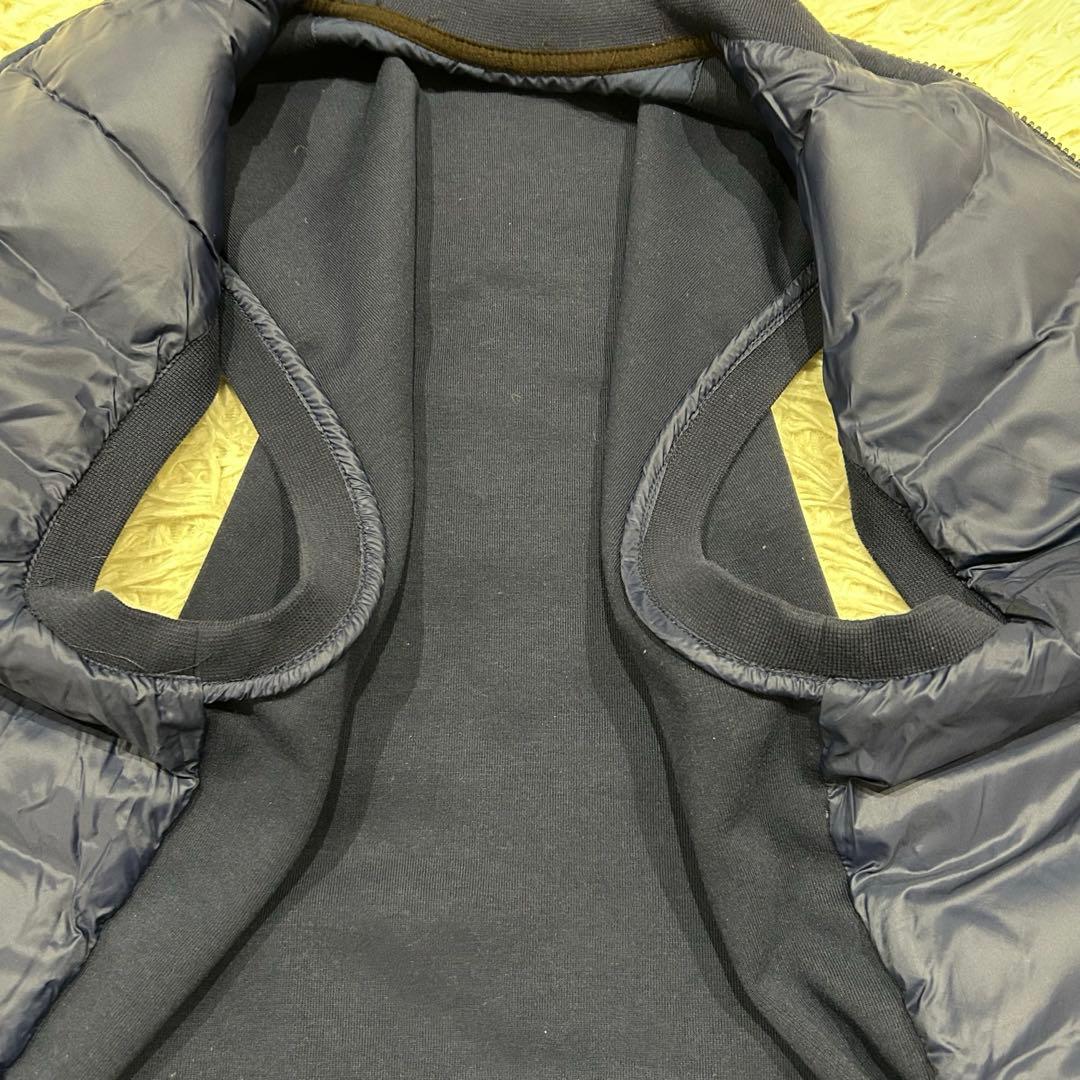 美品　ポロラルフローレン　ダウンベスト　切替　ポニー刺繍　紺　ゴルフウェア