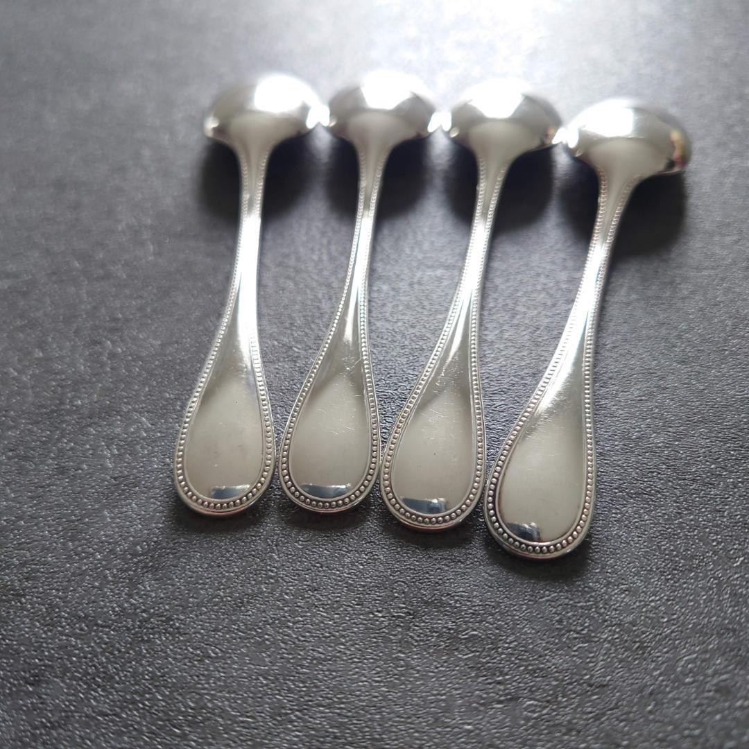 美品 クリストフル パール デミタススプーン 4点