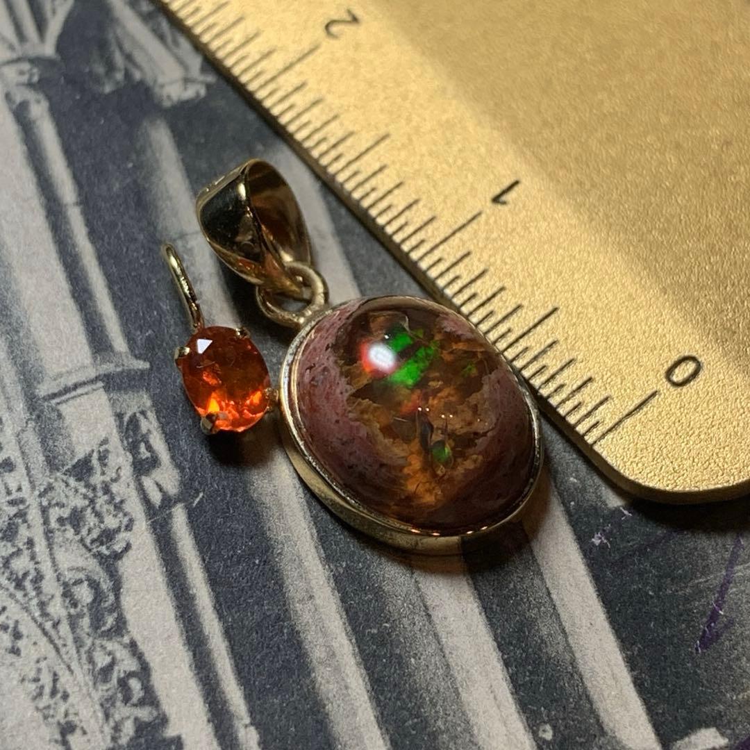 メキシコ産カンテラオパール / 2.55ct K18トップ【オマケ付】