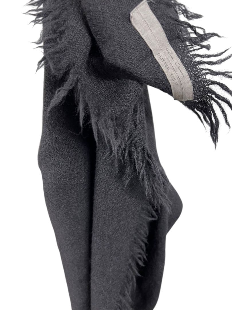 Rick Owens ブラック ストール Glitter