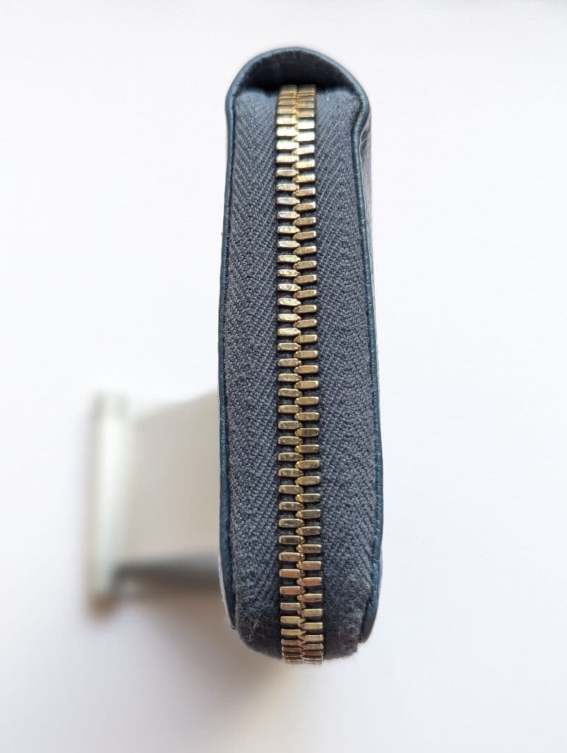 イルビゾンテ【限定色デニムブルー】ラウンドジップロングウォレット 希少 男女兼用