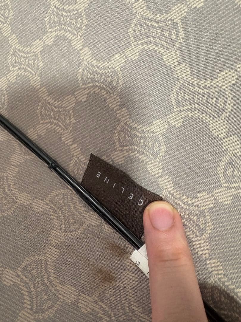 CELINE セリーヌ　マカダム　トリオンフ総柄　晴雨兼用小傘