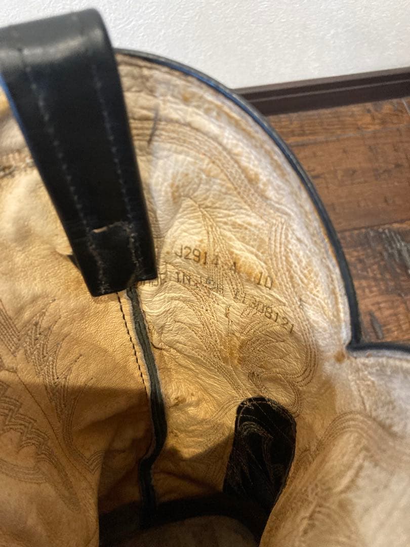 Tony Lama[トニーラマ]刺繍レザーウエスタンブーツvintage