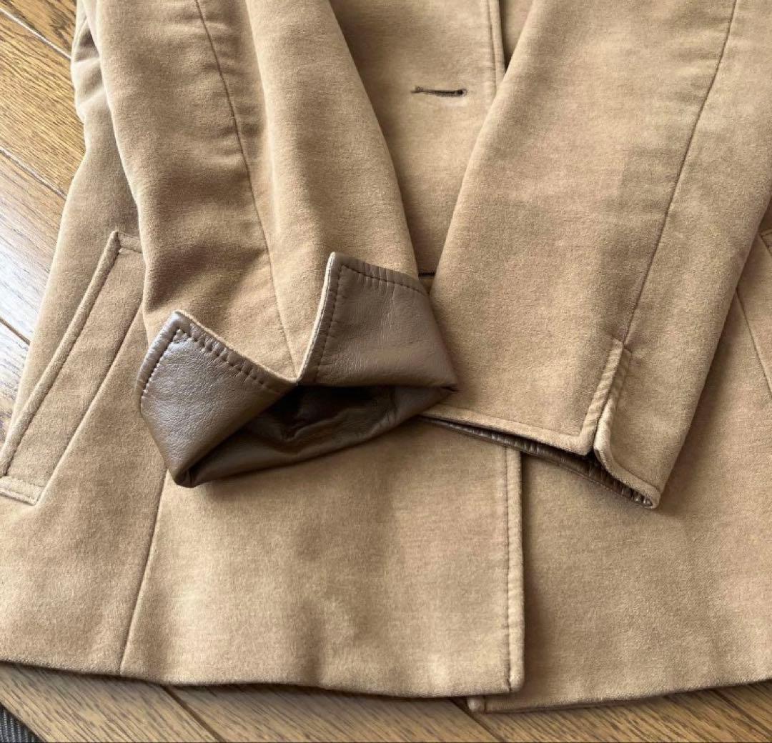 ベージュ バーバリーコート ボタン付き