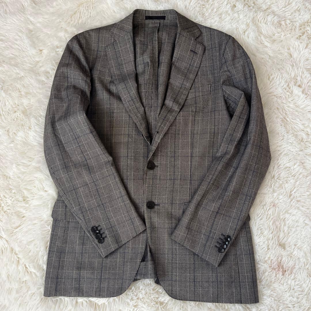 土日限定お値下げ！極美品✨caruso カルーゾ　チェック柄スーツ