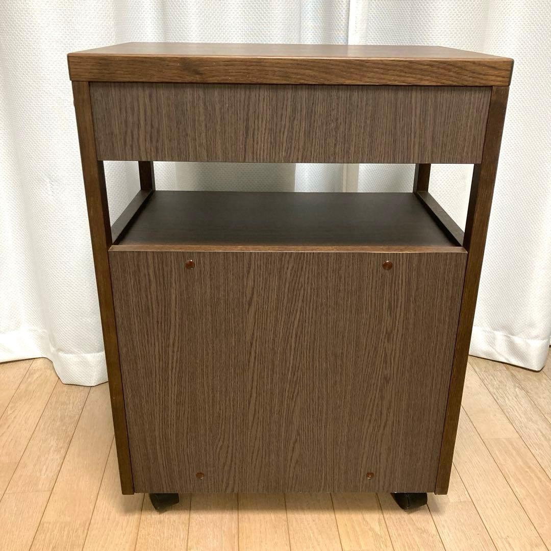 カリモク家具［ボナシェルタ］デスクワゴン／マルチワゴン フック／キャスター付