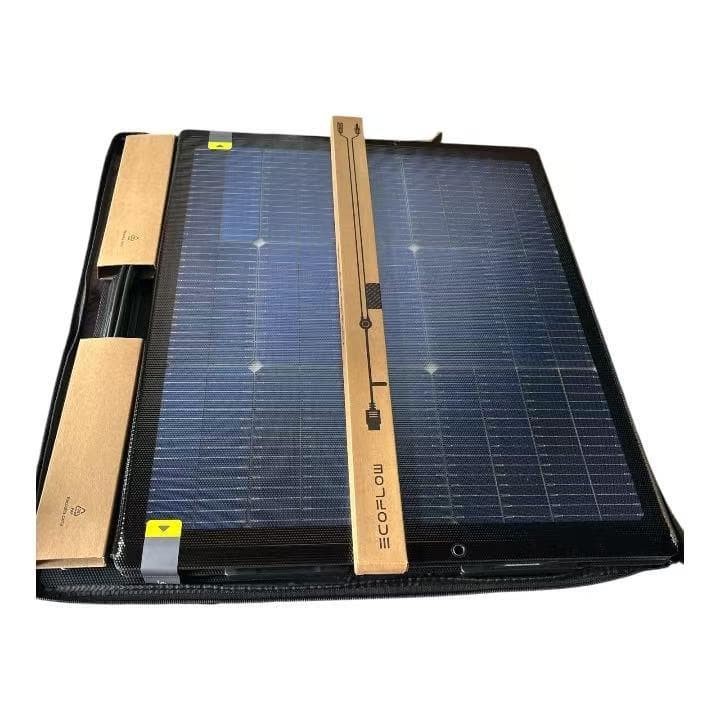 ECOFLOW 160W ポータブルソーラーパネル 両面