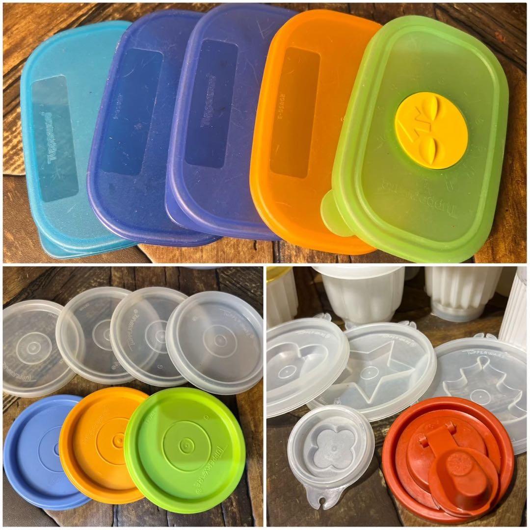 タッパーウェア 大量 セット 昭和レトロ 当時物 まとめ売り キッチン 保存容器