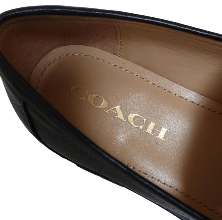 美品✨COACH（コーチ）厚底バイカラーローファー 23.5
