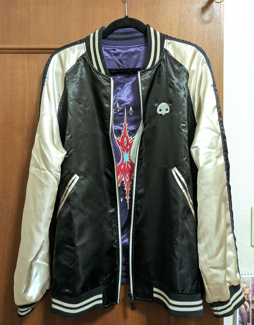 【peopoo】FF14　刺繍ジャンパー　ハイデリン＆ゾディアーク　XL