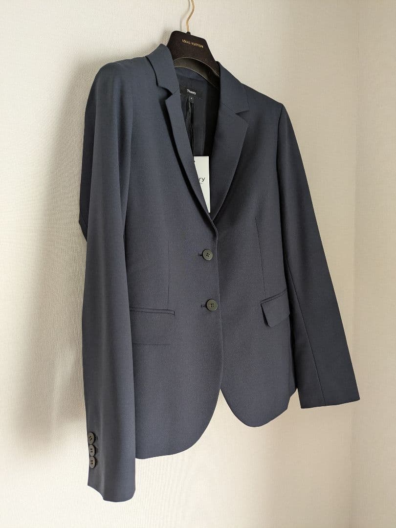 新品*定価5.5万 セオリー上質テーラードジャケット ネイビー 4