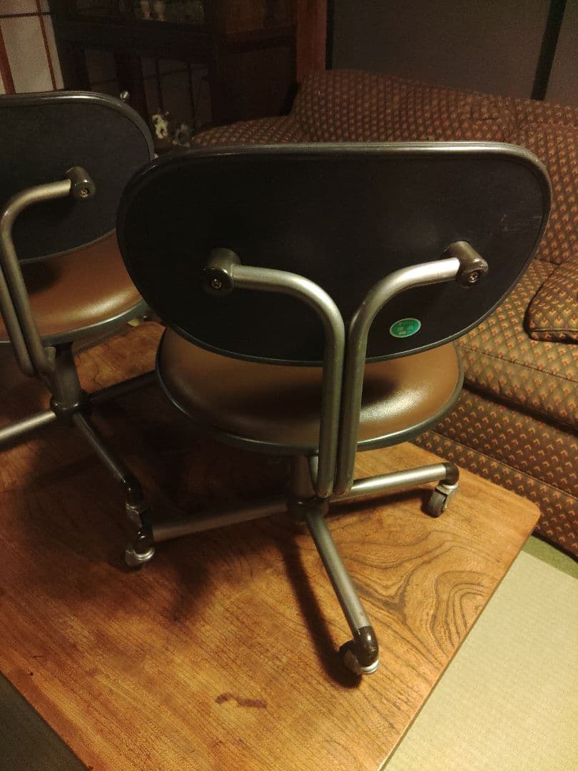 希少　イトーキ　ITOKI ２脚　インダストリアル　スペースエイジ　ポストモダン