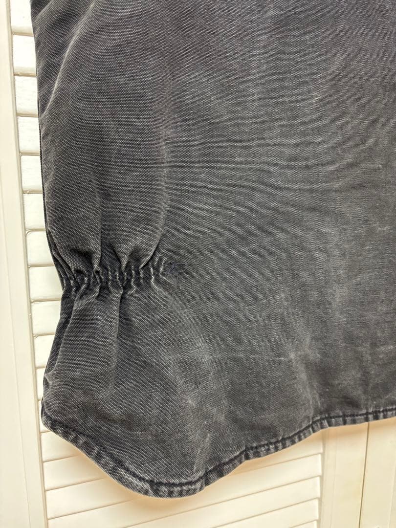 カーハート　carhartt ベスト ブラック　腰ゴム　ダック　フェード