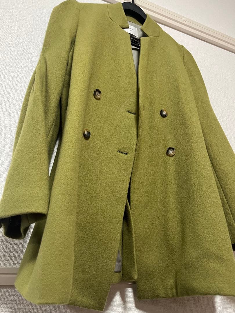 RIN✴︎Ameri ジャケットモスグリーンピスタチオコートテーラード