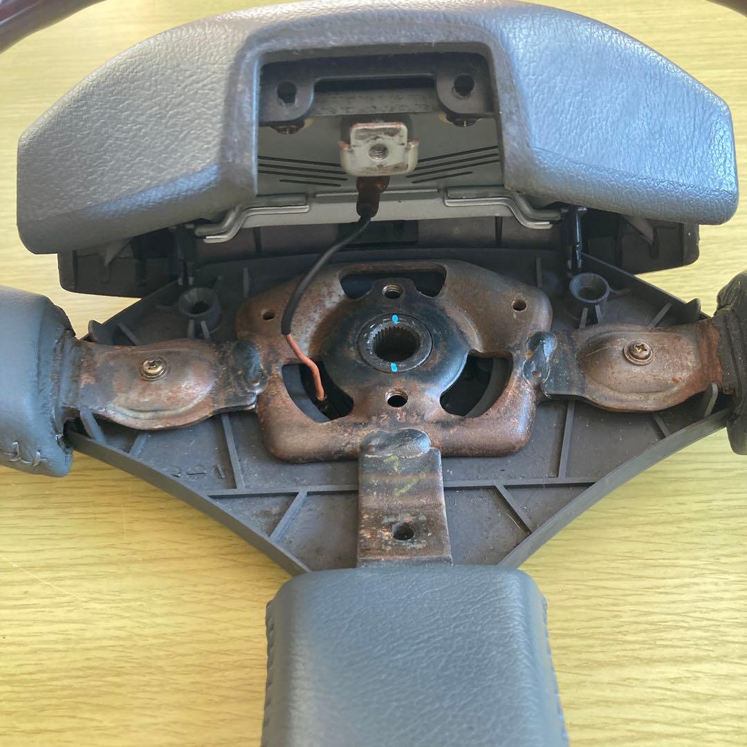 ランドクルーザー 純正 ハンドル ウッドレザー