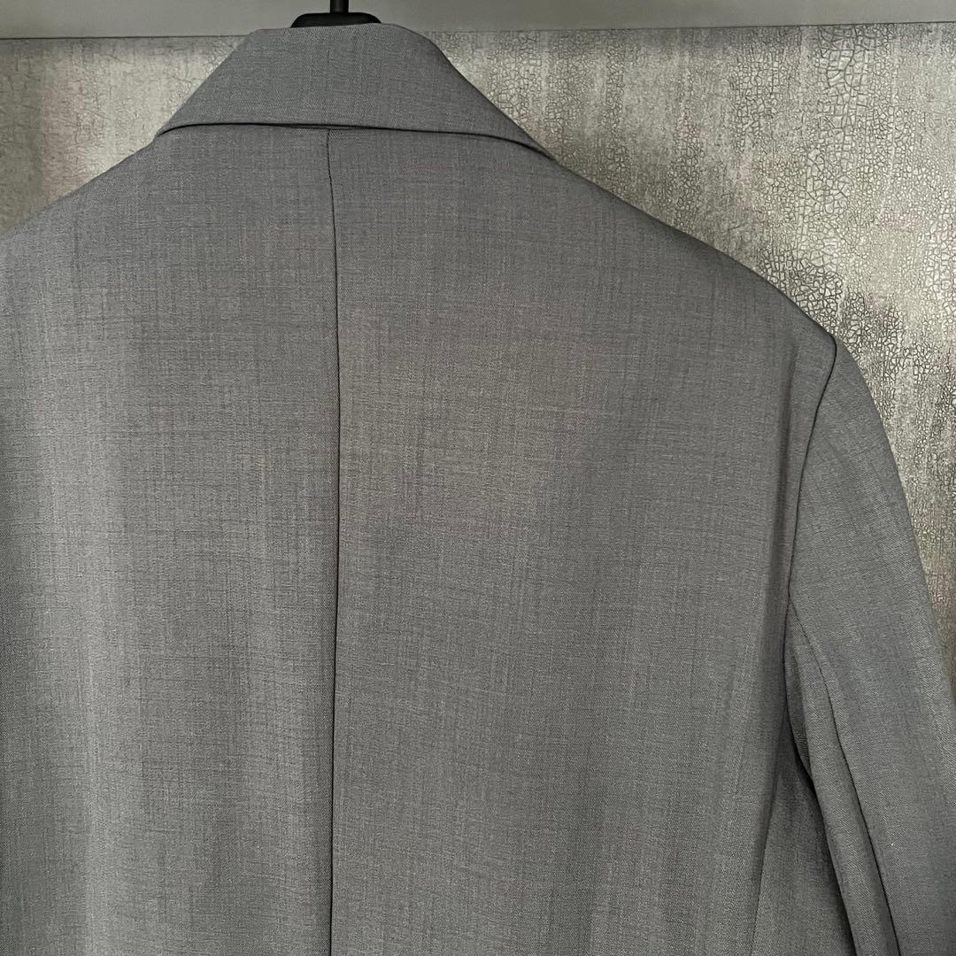 ANDRESD ピークドラペルジャケット　グレー　テーラード　フォーマル　結婚式