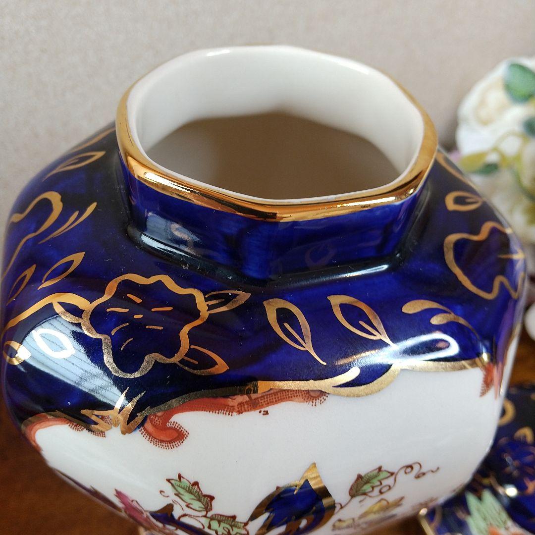 メイソンズ 創業200周年記念限定品 ロイヤルマンダレイ 蓋付八角ベース