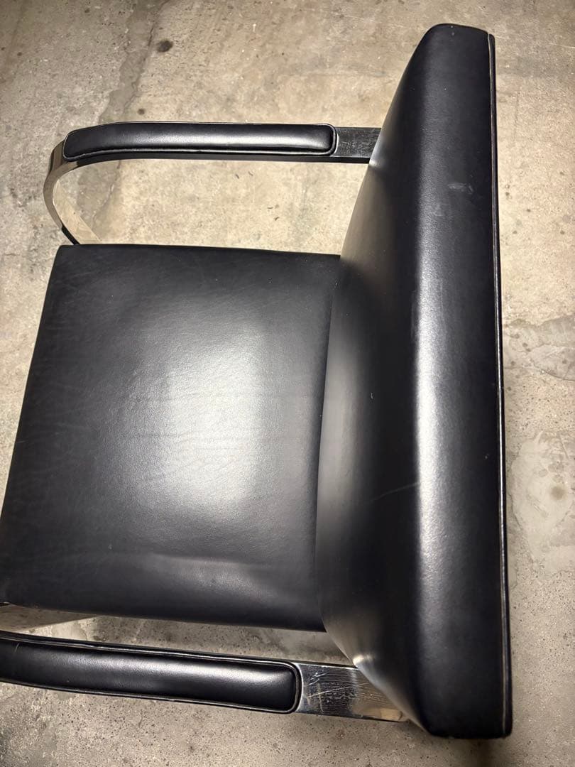 ①正規品knoll ミースファンデルローエ　ブルーノチェア 本革 Bauhaus