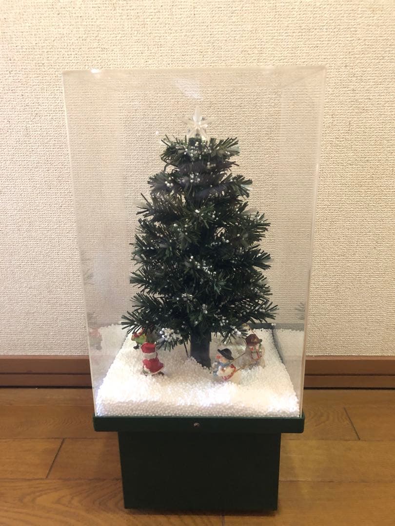 クリスマスツリー ドーム 電動 レトロ