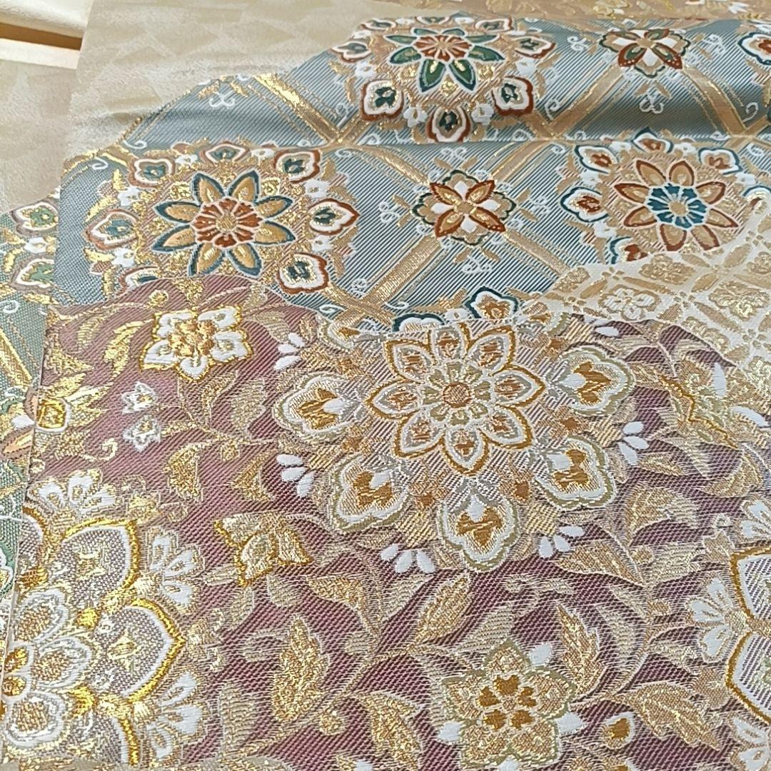 K*k様 LULU119 袋帯 華紋 新品未使用 金