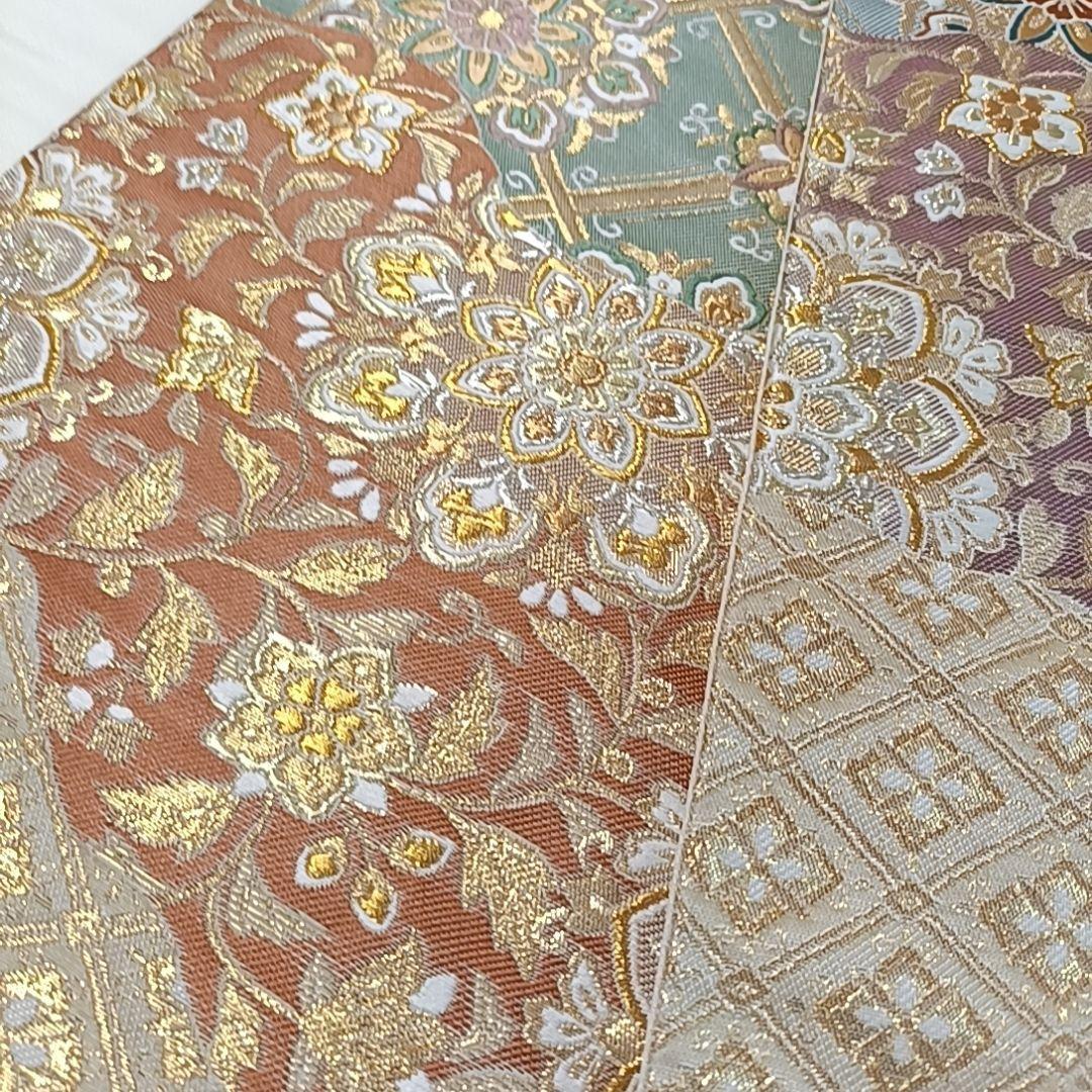 K*k様 LULU119 袋帯 華紋 新品未使用 金