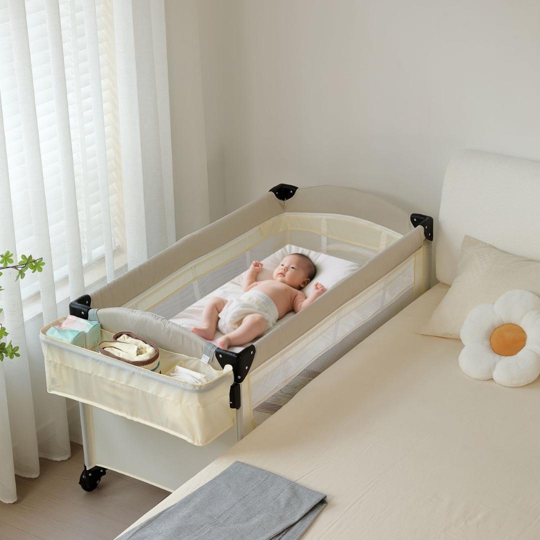 訳あり新品　ベビーベッド 折りたたみ ベビーサークル 1323-140