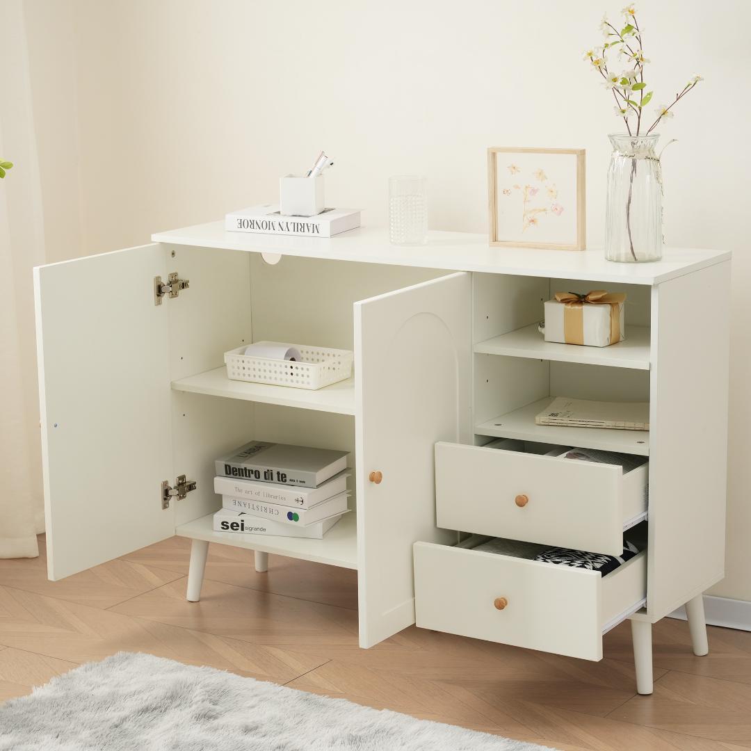 春分セール！キャビネット サイドボードリビング収納 35cm×118cmオシャレ