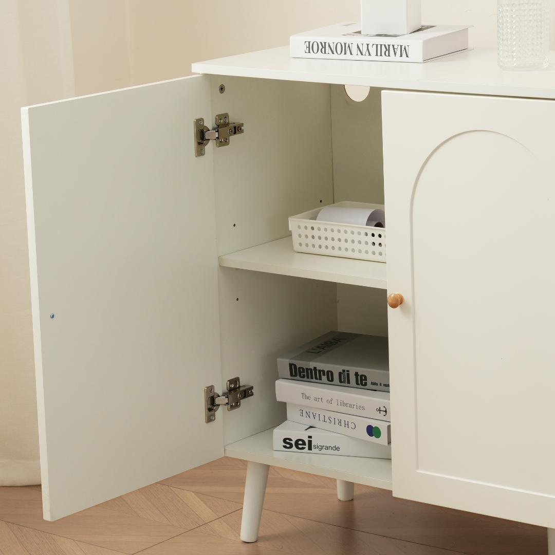 春分セール！キャビネット サイドボードリビング収納 35cm×118cmオシャレ