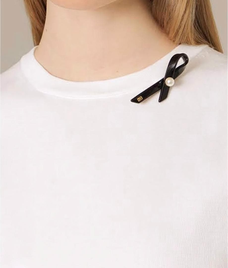 美品 アレクサンドルドゥパリ×マッキントッシュ 限定ブローチ パールリボン