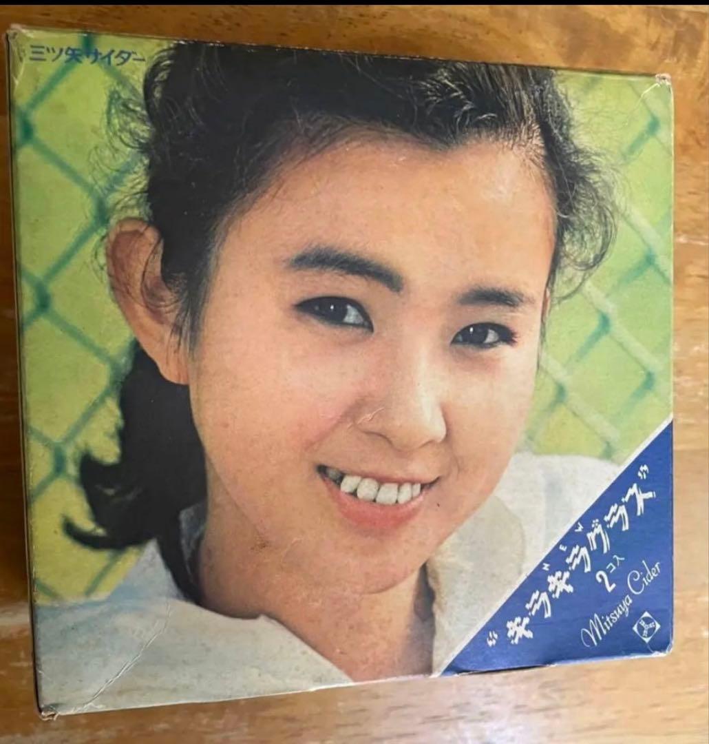 秋吉久美子 DVDセレクション& 当時レアもの三ツ矢サイダー販促グラスセット