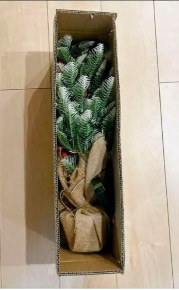 ミニクリスマスツリー 赤い実付き60cmインテリアツリーライト卓上 インテリア