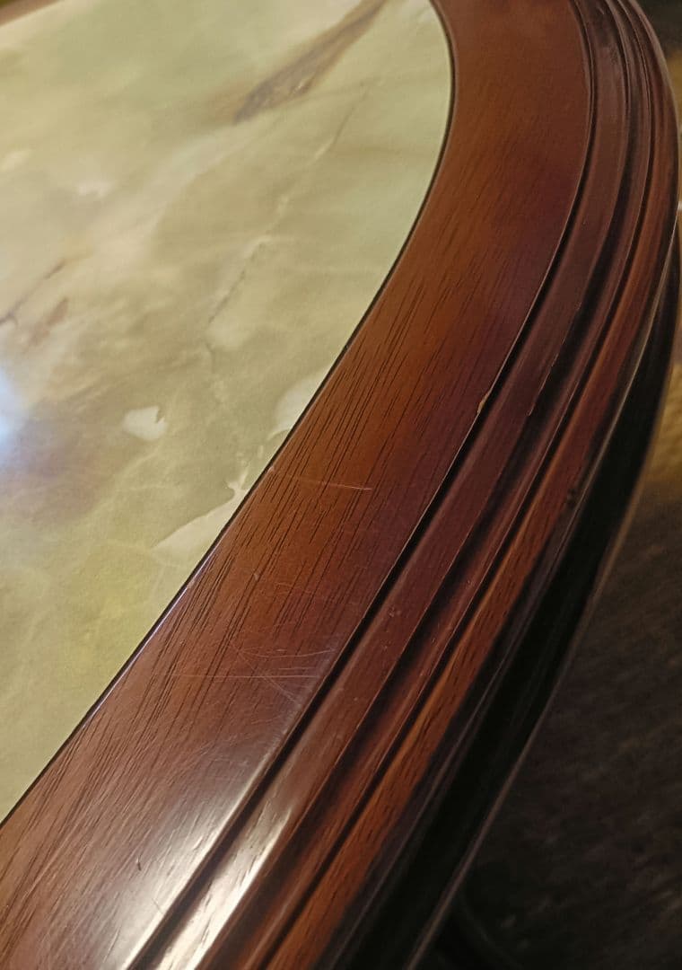 カリモク 大理石調 センターテーブル ローテーブル　応接テーブル　昭和レトロ