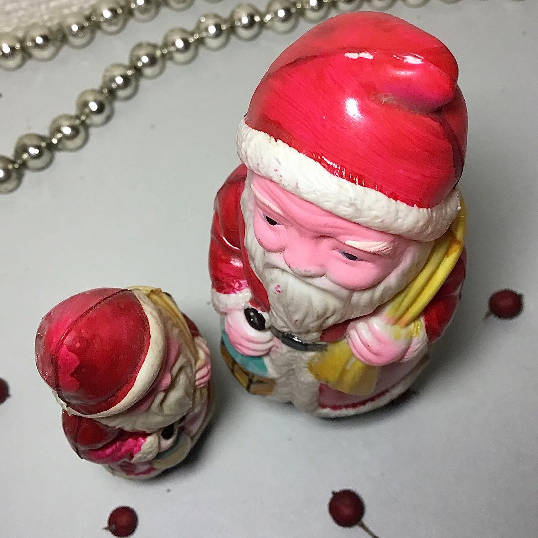 セルロイド◆サンタクロース*2体◆オキュパイドジャパン 昭和レトロ