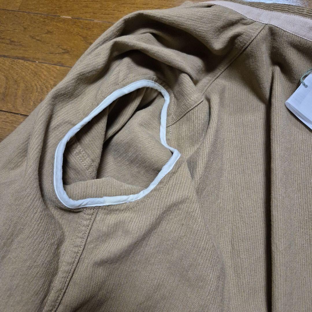 新品　45R ONEONE 起毛のミリタリーボレロ　コーデュロイ　ベージュ