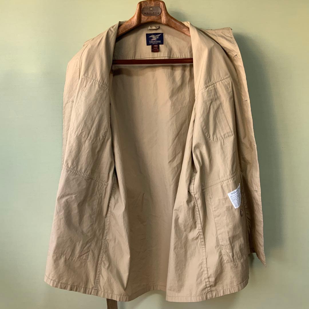 Willis& ウィリス＆ガイガー サファリジャケット40米国製タン