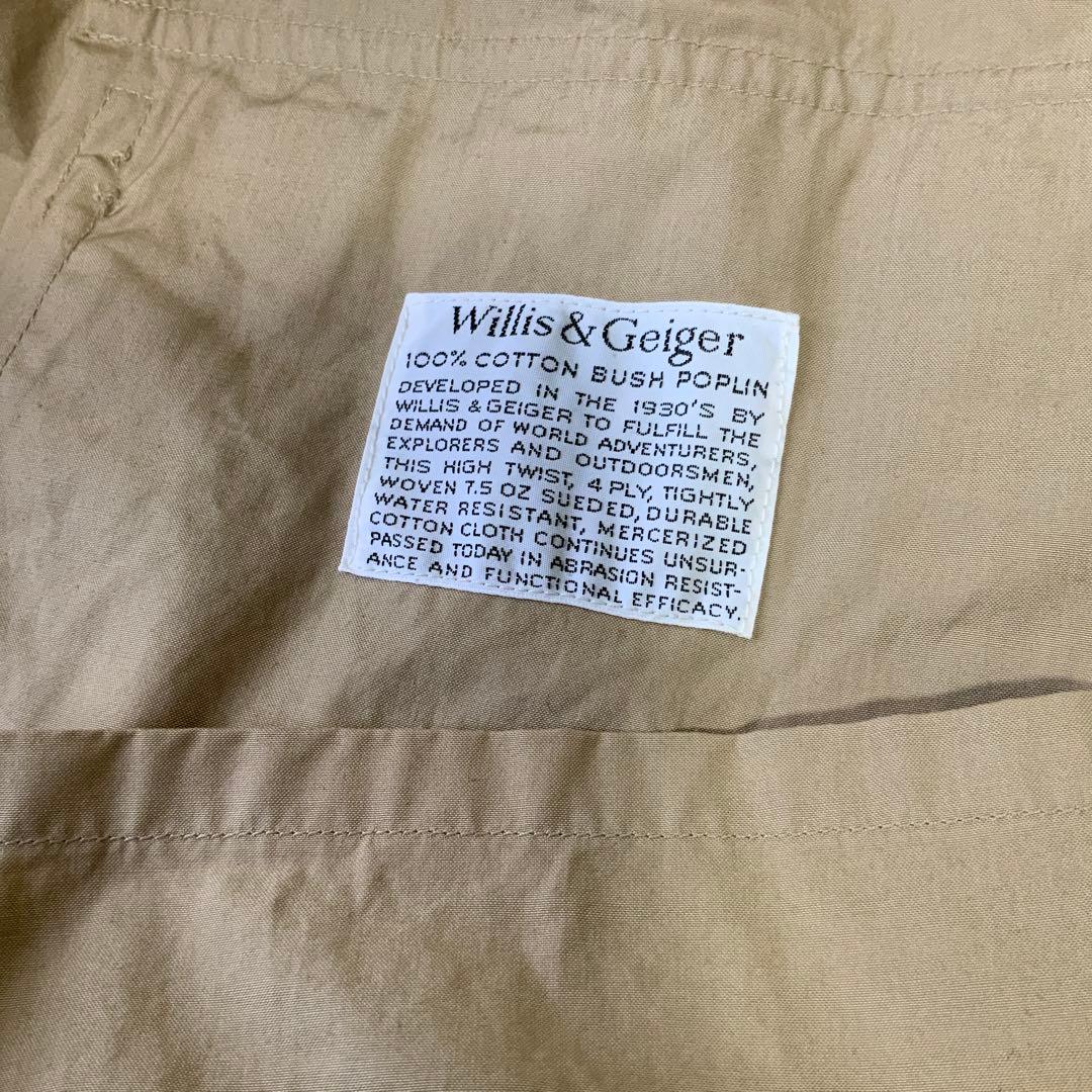 Willis& ウィリス＆ガイガー サファリジャケット40米国製タン