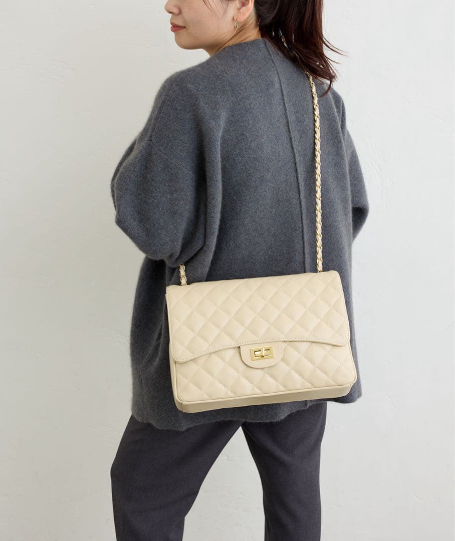 ☆うぱぱ☆【メゾンヴァンサン】定価29,700円 チェーンキルトバック