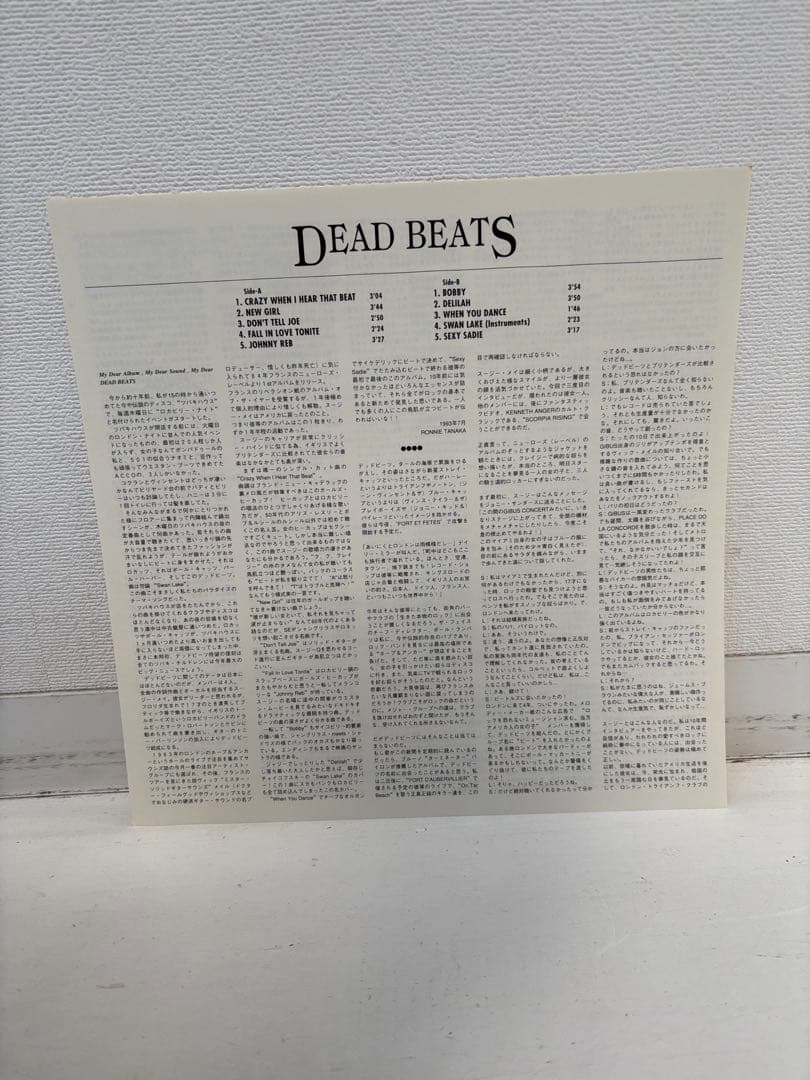 DEAD BEATS ON TAR BEACH 国内盤レコード