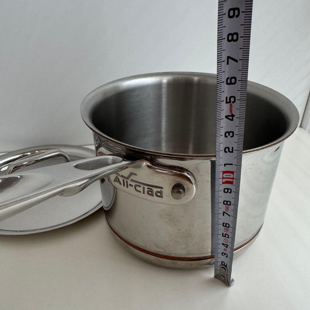 最終値下げ！All-CladCopperCore2QTソースパン 片手鍋 蓋付き