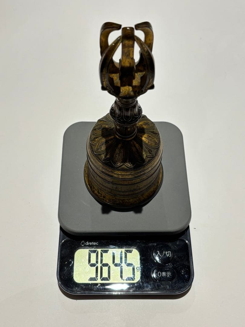 鎌倉時代箱書「金銅五鈷鈴 金剛鈴」1点|密教法具 仏具 真言宗 高野山 弘法大師