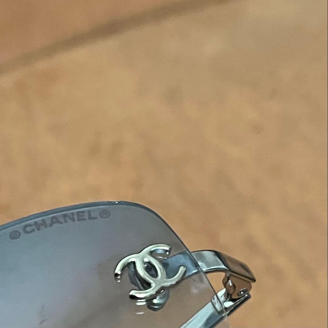 CHANEL シャネル ココマーク サングラス ブルー グラデーション4002