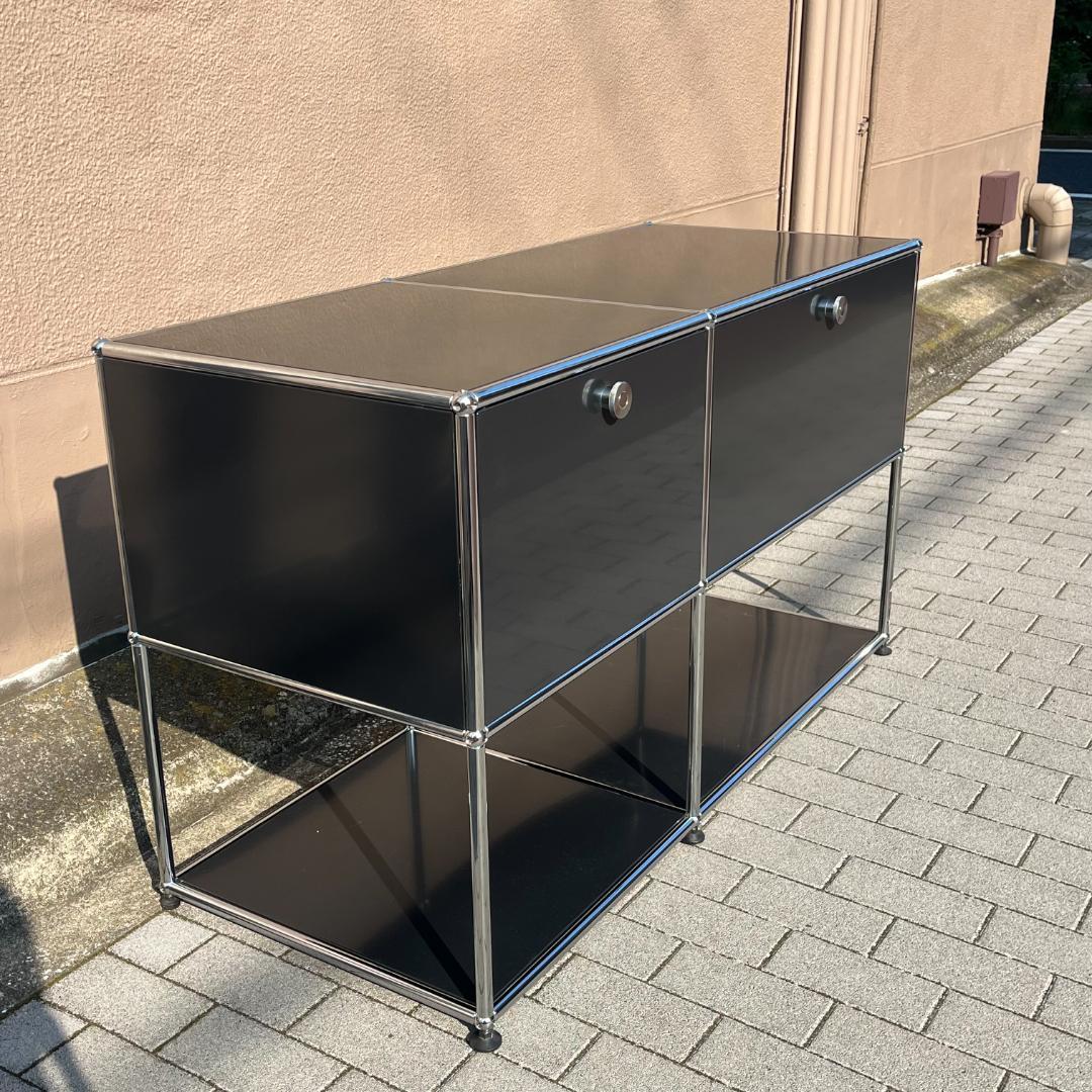 USM Haller ハラ－システム ２列２段 グラファイトブラック