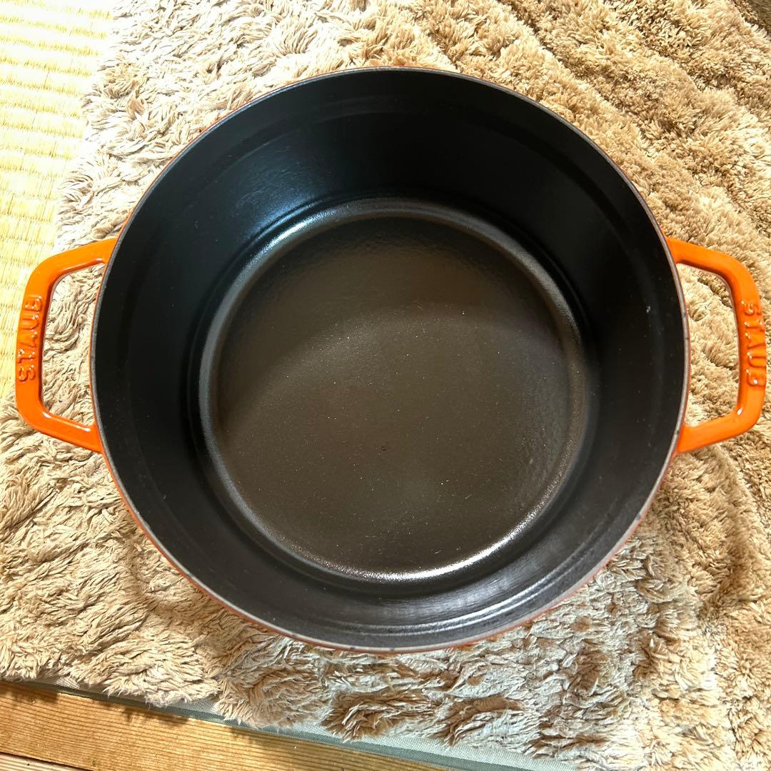 廃盤品 ストウブ staub ピコココット ラウンド 26cm オレンジ