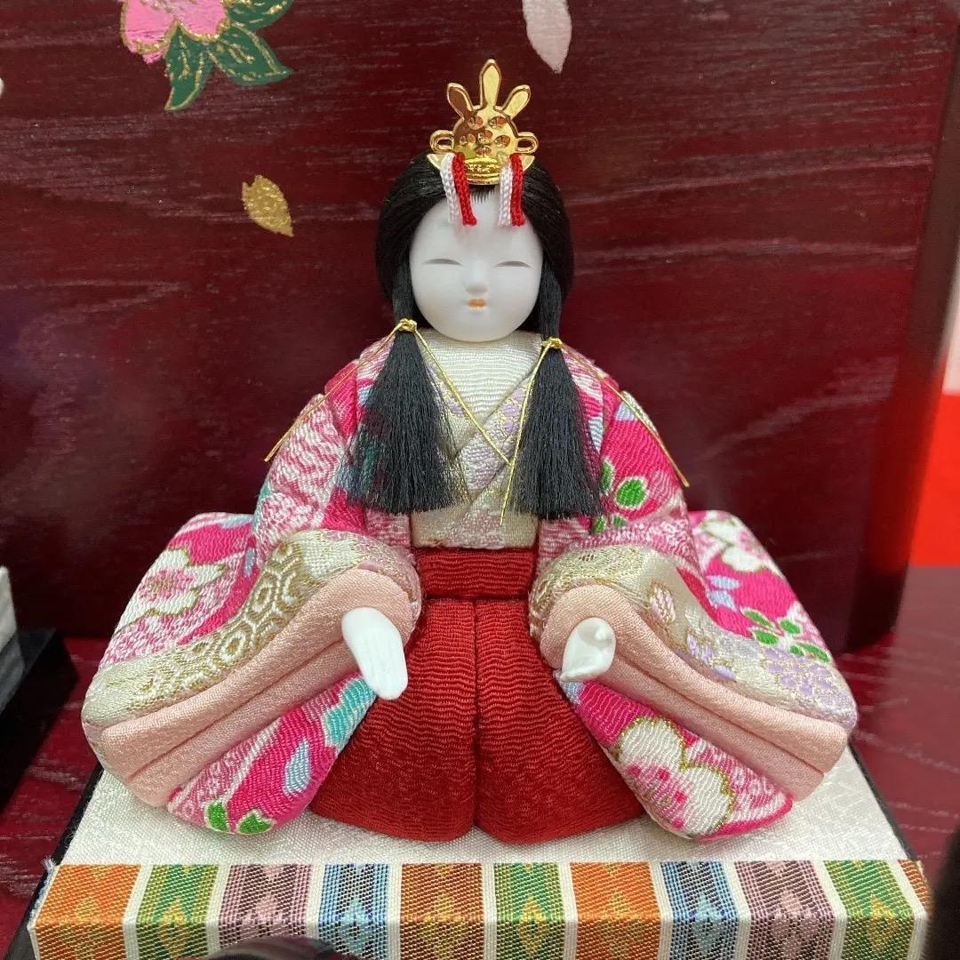 KM1 木目込五人飾り　一秀作木目込　木目込人形　ひな人形木目込